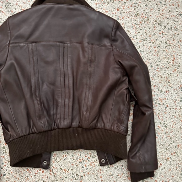 Columbia leather bomber jacket - Picture 9 of 13